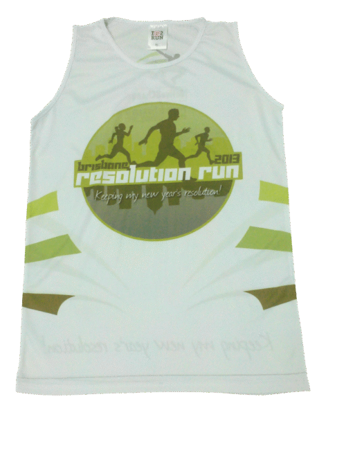 White and Lime Running Vest with Contrast Panel and Crest Styling 12 White and Lime running vest with contrast panel styling