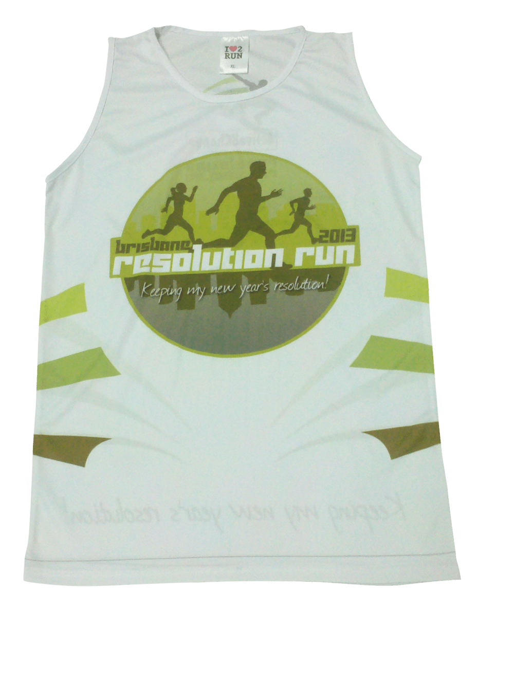 Silver and Sky Blue Running Vest with Contrast Panel and Tournament Styling 5 Custom Crest Running Vest product view