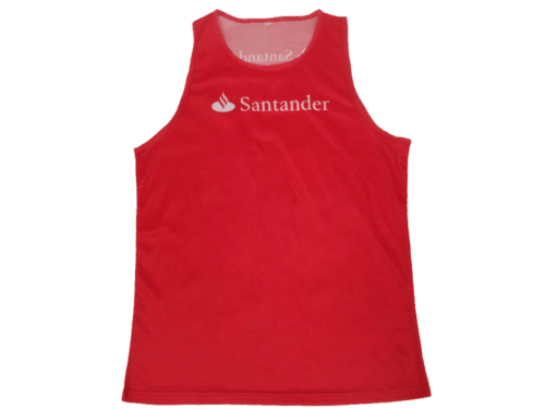 Red and Pink Running Vest with Contrast Panel and Mosaic Styling 9 Red and Pink running vest with contrast panel styling