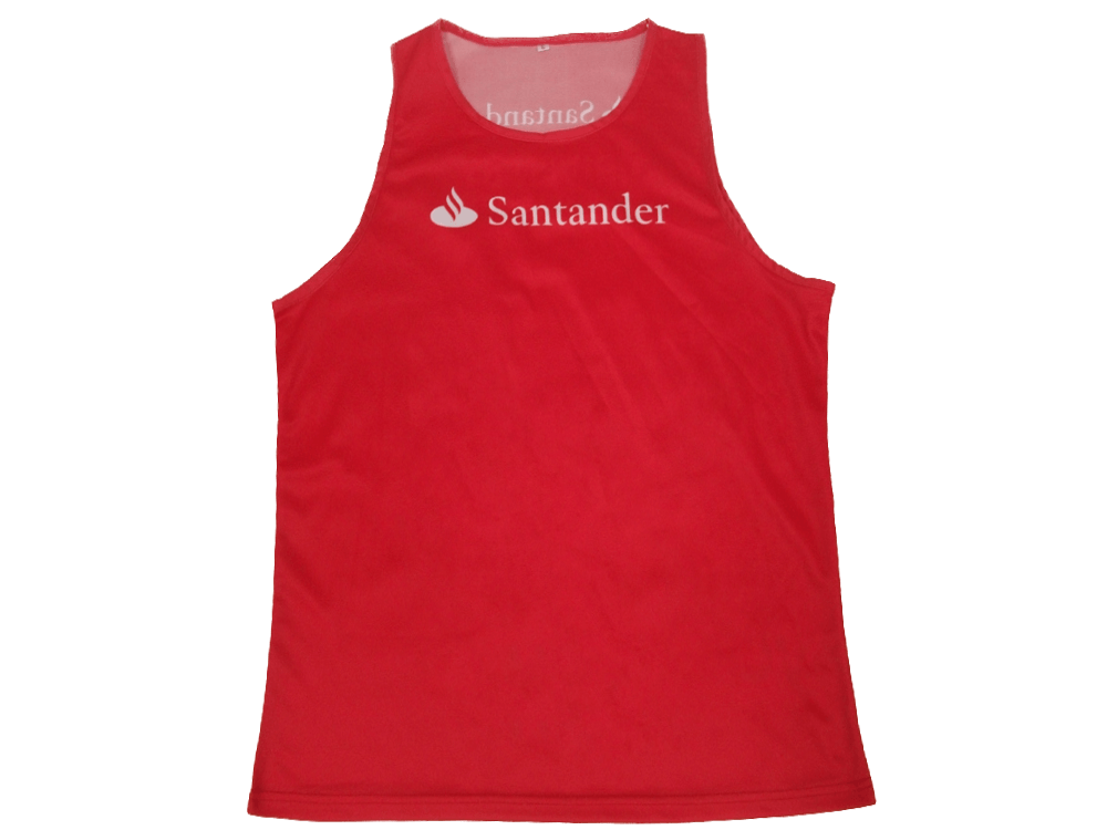 Silver and Slate Running Vest with Contrast Panel and Classic Styling 6 Custom Mosaic Running Vest product view