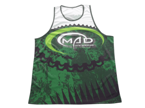 Charcoal and Lime Running Vest with Abstract Graphic and Retro Styling 7 Charcoal and Lime running vest with abstract graphic styling