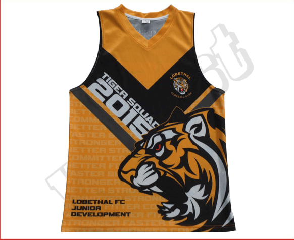 Black and Orange Team Singlet with Contrast Panel and Gradient Styling 17 Black and Orange team singlet with contrast panel styling