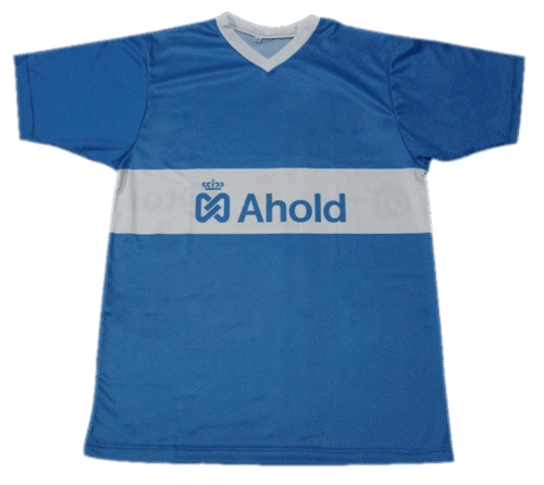 Royal Blue and Silver soccer jersey with clean panel styling