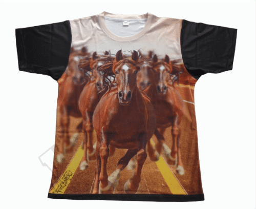 Black and Burgundy team t-shirt with contrast panel styling