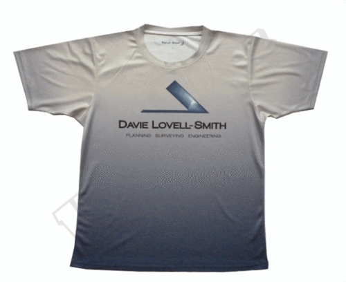 Silver and Slate team t-shirt with contrast panel styling