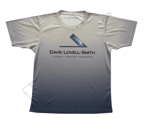 Slate and Silver Team T-Shirt with Contrast Panel and Club Styling 6 Custom Mosaic Team T-Shirt product view