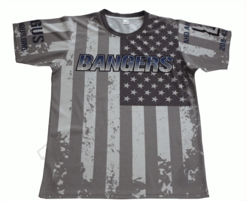 Slate and Silver Team T-Shirt with Contrast Panel and Club Styling 12 Slate and Silver team t-shirt with contrast panel styling