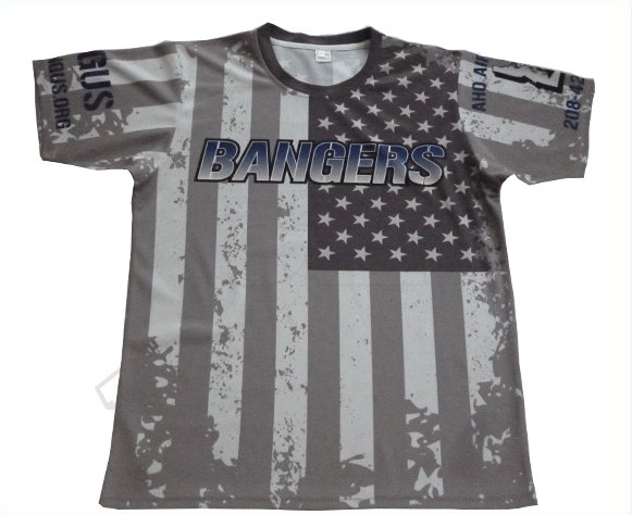 Slate and Silver Team T-Shirt with Contrast Panel and Club Styling 17 Slate and Silver team t-shirt with contrast panel styling