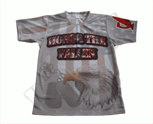 Slate and Silver team t-shirt with contrast panel styling