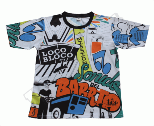 Silver and Black team t-shirt with contrast panel styling