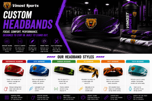 Custom headbands for teams, brands, events and private label projects