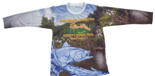 Silver and Brown fishing shirt with clean panel styling