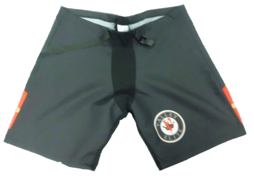 Custom Charcoal Ice Hockey Team Shorts product view