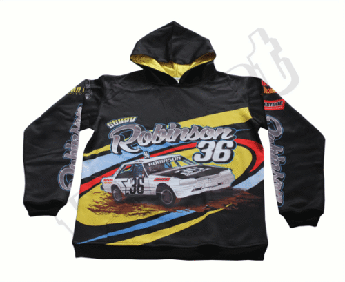 Black and Silver Team Hoodie with Contrast Panel and Angular Styling 7 Black and Silver team hoodie with contrast panel styling