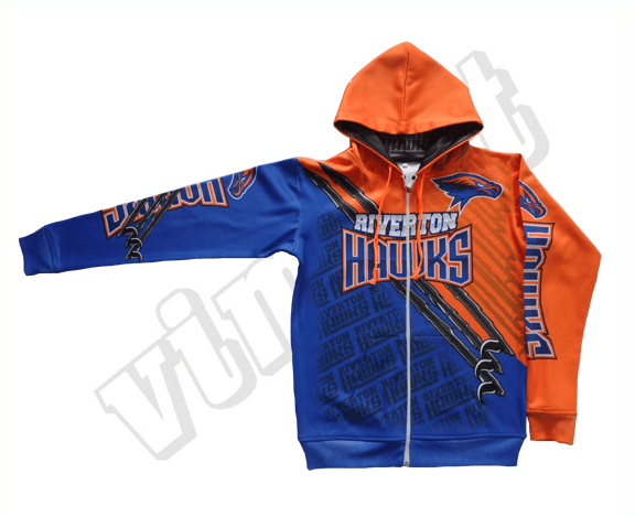Navy and Royal Blue Team Hoodie with Contrast Panel and Tournament Styling 17 Navy and Royal Blue team hoodie with contrast panel styling
