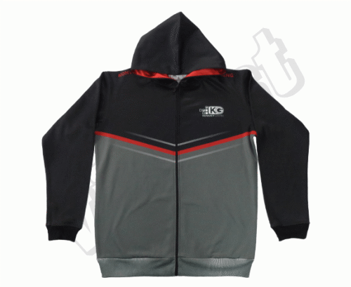 Black and White team hoodie with contrast panel styling