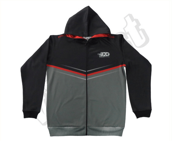 Black and Navy Team Hoodie with Contrast Panel and Heritage Styling 6 Custom Mark Team Hoodie product view