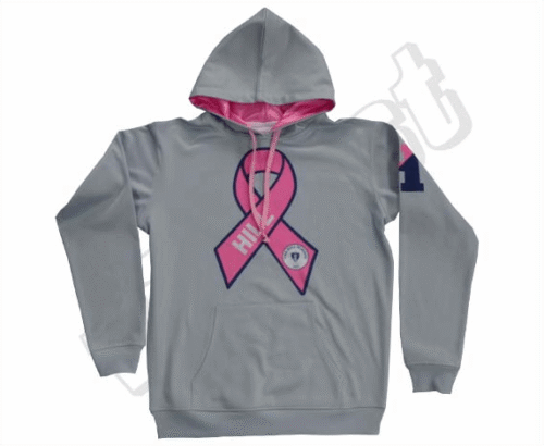 Slate and Silver team hoodie with contrast panel styling