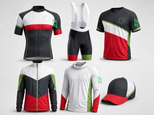 Custom Signature Cycling Jacket product design for custom team orders