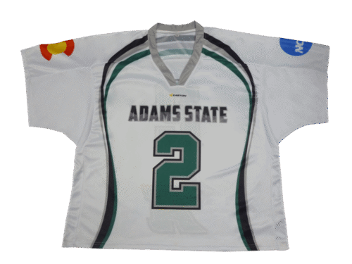 Silver and Slate lacrosse jersey with clean panel styling