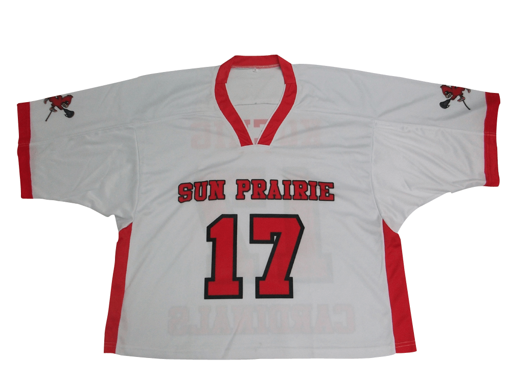 Charcoal and Navy Lacrosse Racerback Jersey with Clean Panel and Classic Styling 5 Custom Heritage Lacrosse Jersey product view