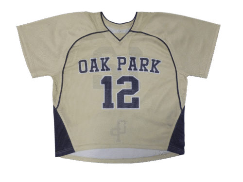 Silver and Slate Lacrosse Jersey with Contrast Panel and Performance Styling 11 Silver and Slate lacrosse jersey with contrast panel styling