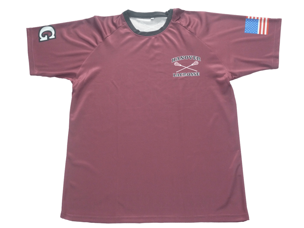 Slate and Pink Lacrosse Shooter Shirt with Clean Panel and Vector Styling 17 Slate and Pink lacrosse shooter shirt with clean panel styling