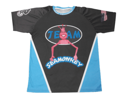 Charcoal and Sky Blue Lacrosse Shooter Shirt with Clean Panel and Training Styling 15 Charcoal and Sky Blue lacrosse shooter shirt with clean panel styling
