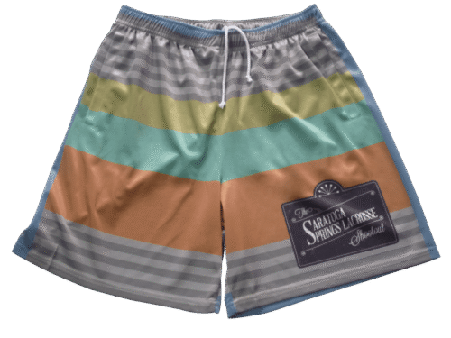 Slate and Silver Lacrosse Shorts with Clean Panel and Wave Styling 14 Slate and Silver lacrosse shorts with clean panel styling