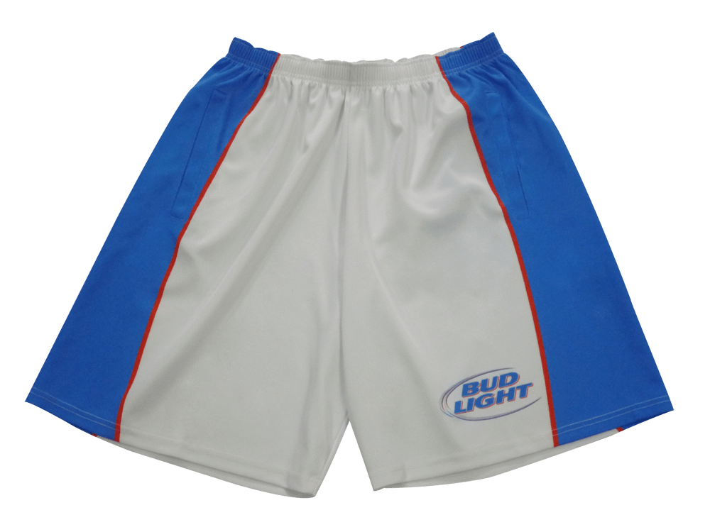 Silver and Burgundy Lacrosse Shorts with Contrast Panel and Pulse Styling 5 Custom Apex Lacrosse Shorts product view
