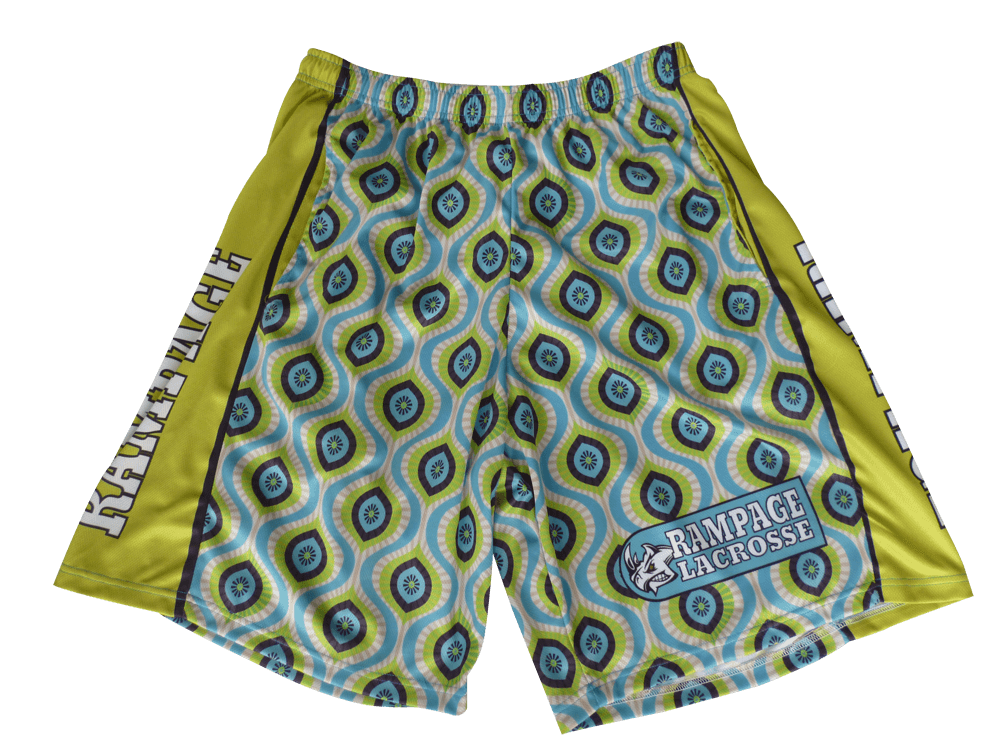 Royal Blue and Slate Lacrosse Shorts with Clean Panel and Dynamic Styling 6 Custom Club Lacrosse Shorts Design product view