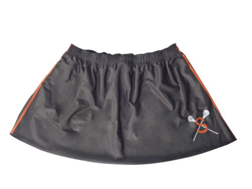 Slate and Brown lacrosse shorts with clean panel styling