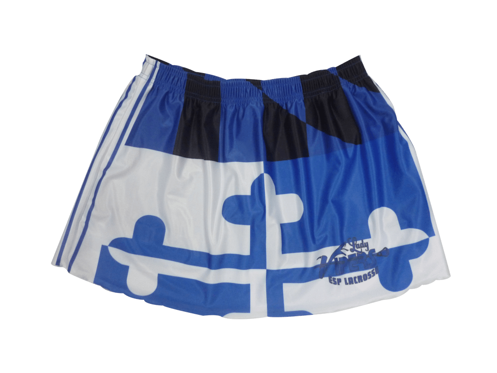 Royal Blue and Silver Lacrosse Shorts with Abstract Graphic and Icon Styling 17 Royal Blue and Silver lacrosse shorts with abstract graphic styling