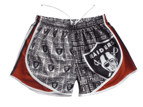 Slate and Burgundy lacrosse shorts with abstract graphic styling