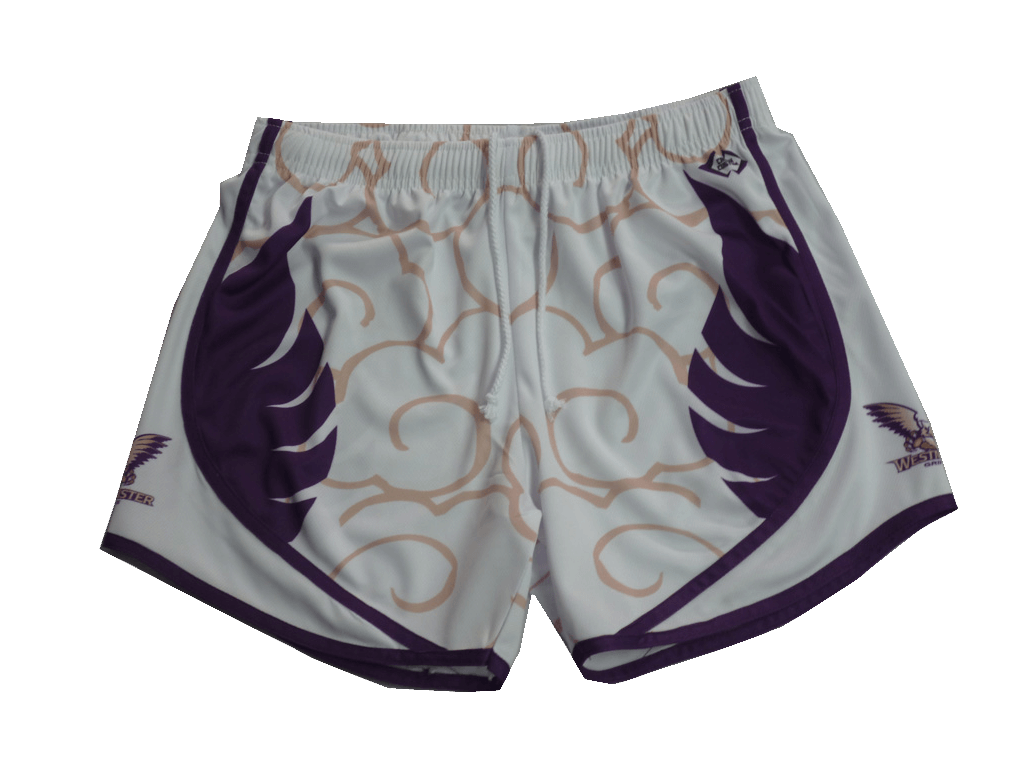 Charcoal and Sky Blue Lacrosse Shorts with Abstract Graphic and Performance Styling 5 Custom Contour Lacrosse Shorts product view