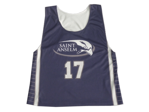 Charcoal and White Lacrosse Racerback Jersey with Clean Panel and Angular Styling 14 Charcoal and White lacrosse racerback jersey with clean panel styling