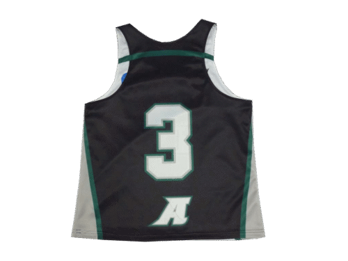 Black and Silver Lacrosse Racerback Jersey with Clean Panel and Gradient Styling 7 Black and Silver lacrosse racerback jersey with clean panel styling