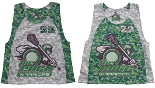 Slate and Silver lacrosse reversible pinnie with gradient styling