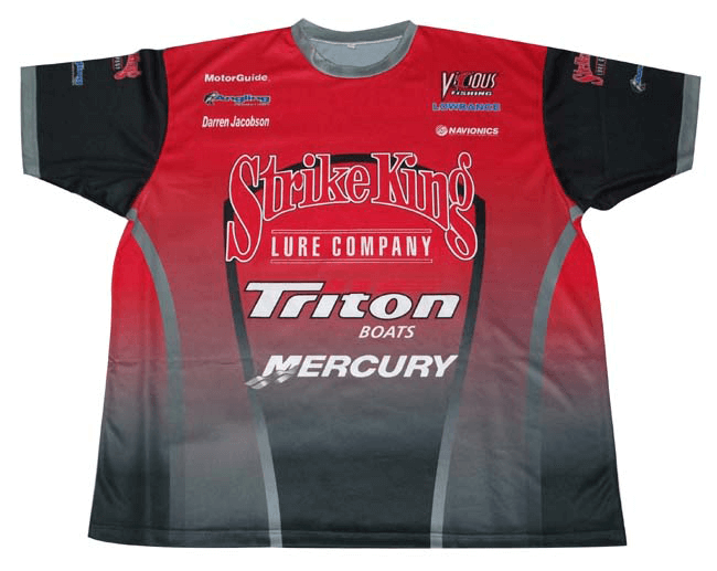 Red and Charcoal Racing T-Shirt with Contrast Panel and Gradient Styling 5 Custom Contrast Racing T-Shirt product view