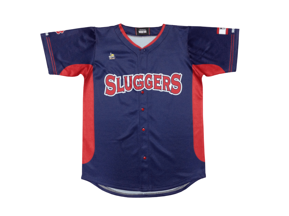 Navy and Charcoal Softball Jersey with Clean Panel and Stripe Styling 6 Custom Club Softball Jersey product view