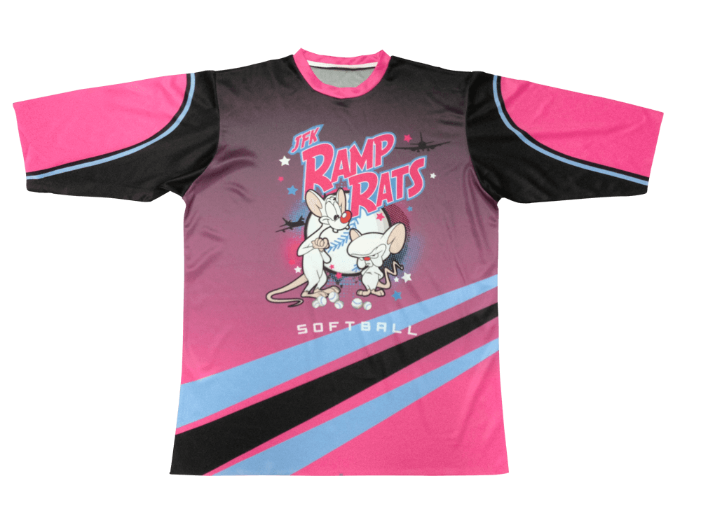 Slate and Silver Softball T-Shirt with Clean Panel and Classic Styling 5 Custom Dynamic Softball T-Shirt product view