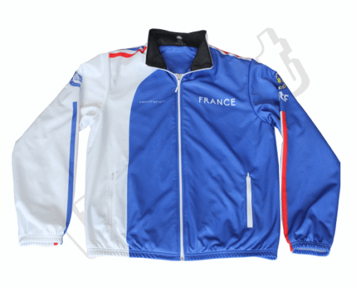 Royal Blue and White Team Track Jacket with Contrast Panel and Dynamic Styling 13 Royal Blue and White team track jacket with contrast panel styling