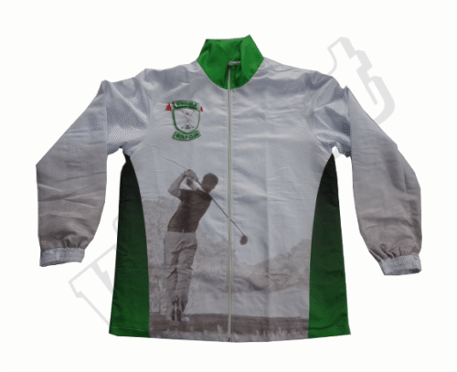 Slate and Silver team track jacket with contrast panel styling