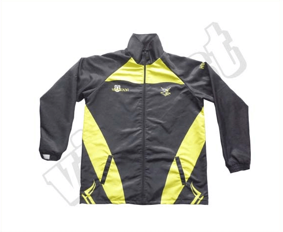 Charcoal and Yellow Team Track Jacket with Contrast Panel and Angular Styling 17 Charcoal and Yellow team track jacket with contrast panel styling