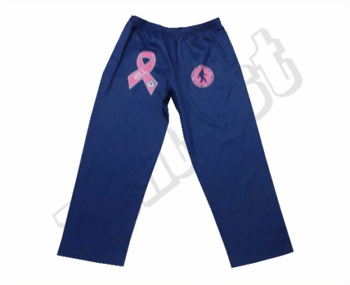 Navy and White team pants with contrast panel styling