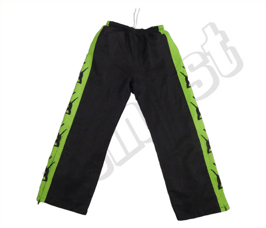 Black and Emerald Team Pants with Contrast Panel and Tournament Styling 6 Custom Heritage Team Pants product view
