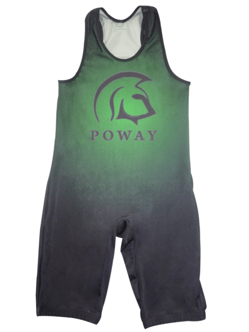 Slate and Lime Wrestling Singlet with Clean Panel and Gradient Styling 11 Slate and Lime wrestling singlet with clean panel styling